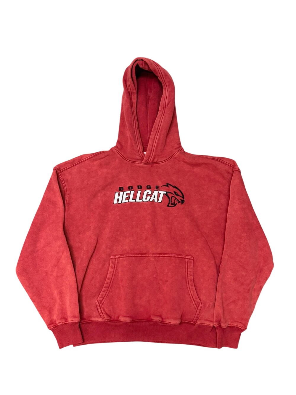 Hollister Hoodie Sweatshirt Womens Small Red Fleece Pullover Dodge Hellcat Car